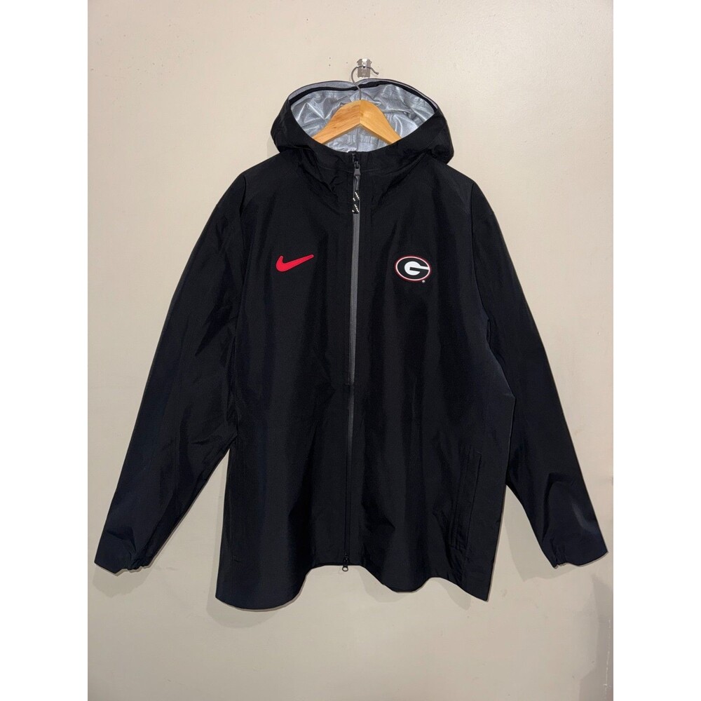 Nike UGA Georgia Bulldogs Football Team Issue PE Rain Wind Gore-Tex Jacket Sz XL
